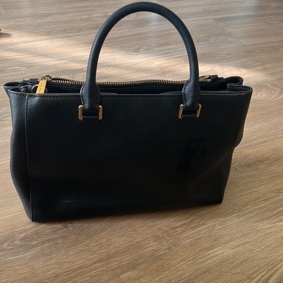 Michael Kors Black Leather Hand Bag - Picture 4 of 5